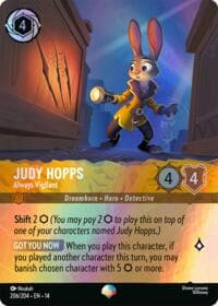Judy Hopps - Always Vigilant (Epic) - Hyperia City - Disney Lorcana card