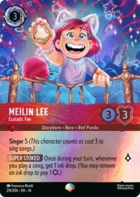 Meilin Lee - Ecstatic Fan (Epic) - Hyperia City - Disney Lorcana card