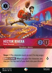 Hector Rivera - Street Musician (Epic) - Hyperia City - Disney Lorcana card