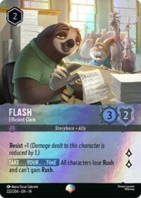 Flash - Efficient Clerk (Epic) - Hyperia City - Disney Lorcana card