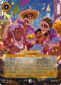 Remember Me (Enchanted) - Hyperia City - Disney Lorcana card