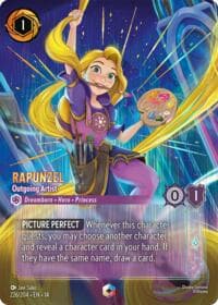 Rapunzel - Outgoing Artist (Enchanted) - Hyperia City - Disney Lorcana card