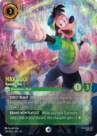 Max Goof - Karaoke Star (Enchanted) - Hyperia City - Disney Lorcana card