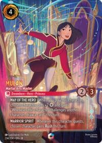 Mulan - Martial Arts Master (Enchanted) - Hyperia City - Disney Lorcana card