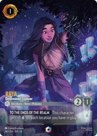 Raya - Determined Explorer (Enchanted) - Hyperia City - Disney Lorcana card