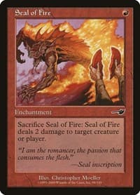 Seal of Fire - Nemesis - Magic: The Gathering card