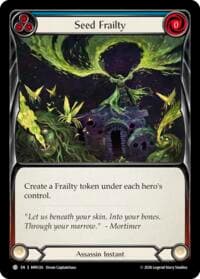 Seed Frailty - Mastery Pack Assassin - Flesh and Blood TCG card