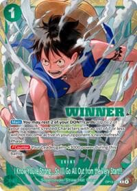 I Know You're Strong... So I'll Go All Out from the Very Start!!! (Winner Pack 2026 Vol. 4) - One Piece Promotion Cards - One Piece Card Game card