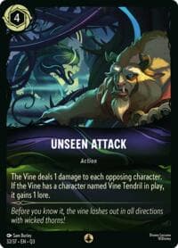 Unseen Attack - Illumineer's Quest: The Great Hunny Rescue - Disney Lorcana card