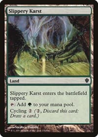 Slippery Karst - Commander 2013 - Magic: The Gathering card