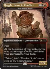 Hoggle, Heart in Conflict - Wort, Boggart Auntie - Secret Lair Drop Series - Magic: The Gathering card