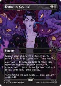 Demonic Counsel - Secret Lair Drop Series - Magic: The Gathering card