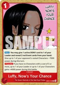 Luffy, Now's Your Chance - Extra Booster: One Piece Heroines Edition Vol. 2 - One Piece Card Game card