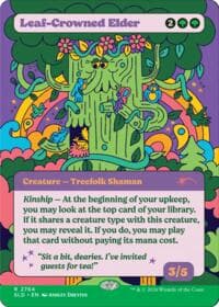 Leaf-Crowned Elder - Secret Lair Drop Series - Magic: The Gathering card