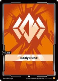 Body Rune - Radiance - Riftbound: League of Legends Trading Card Game card