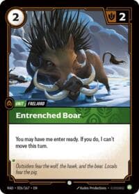 Entrenched Boar - Radiance - Riftbound: League of Legends Trading Card Game card