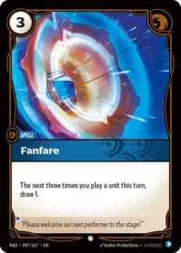 Fanfare - Radiance - Riftbound: League of Legends Trading Card Game card