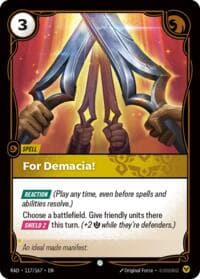 For Demacia! - Radiance - Riftbound: League of Legends Trading Card Game card