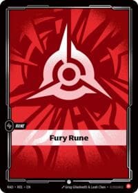 Fury Rune - Radiance - Riftbound: League of Legends Trading Card Game card