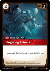 Lingering Animus - Radiance - Riftbound: League of Legends Trading Card Game card