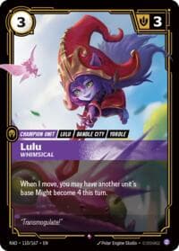 Lulu, Whimsical - Radiance - Riftbound: League of Legends Trading Card Game card