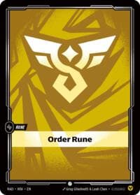 Order Rune - Radiance - Riftbound: League of Legends Trading Card Game card