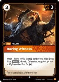 Raving Witness - Radiance - Riftbound: League of Legends Trading Card Game card