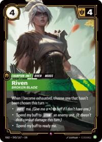 Riven, Broken Blade - Radiance - Riftbound: League of Legends Trading Card Game card