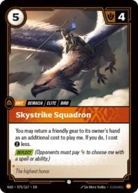 Skystrike Squadron - Radiance - Riftbound: League of Legends Trading Card Game card