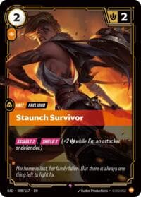 Staunch Survivor - Radiance - Riftbound: League of Legends Trading Card Game card