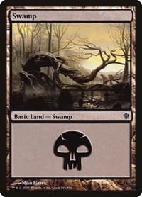 Swamp (345) - Commander 2013 - Magic: The Gathering card