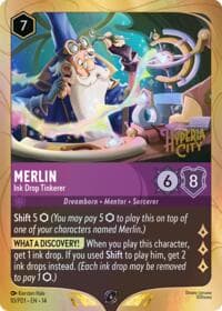 Merlin - Ink Drop Tinkerer - Disney Lorcana Promo Cards - Disney Lorcana card