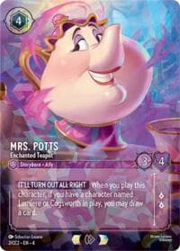 Mrs. Potts - Enchanted Teapot - Disney Lorcana Promo Cards - Disney Lorcana card