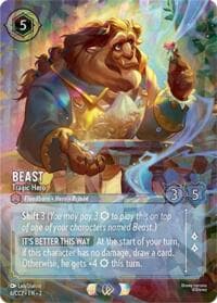 Beast - Tragic Hero - Disney Lorcana Promo Cards - Disney Lorcana card
