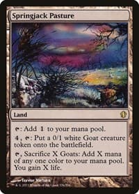 Springjack Pasture - Commander 2013 - Magic: The Gathering card