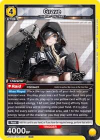 Grave (011) - UP01BT: GODDESS OF VICTORY: NIKKE Precious Booster - Union Arena card