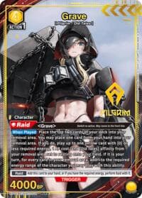 Grave (011) (PcR*) - UP01BT: GODDESS OF VICTORY: NIKKE Precious Booster - Union Arena card