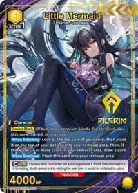 Little Mermaid (017) (PcSR*) - UP01BT: GODDESS OF VICTORY: NIKKE Precious Booster - Union Arena card
