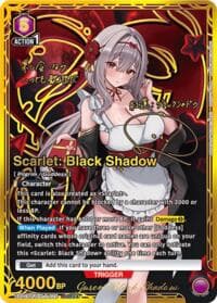 Scarlet: Black Shadow (025) (PcSR**) - UP01BT: GODDESS OF VICTORY: NIKKE Precious Booster - Union Arena card