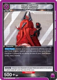 Red Hood (033) - UP01BT: GODDESS OF VICTORY: NIKKE Precious Booster - Union Arena card