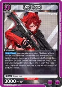 Red Hood (034) - UP01BT: GODDESS OF VICTORY: NIKKE Precious Booster - Union Arena card
