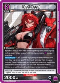 Red Hood (035) - UP01BT: GODDESS OF VICTORY: NIKKE Precious Booster - Union Arena card