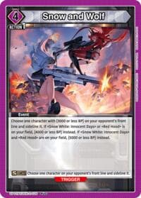 Snow and Wolf - UP01BT: GODDESS OF VICTORY: NIKKE Precious Booster - Union Arena card