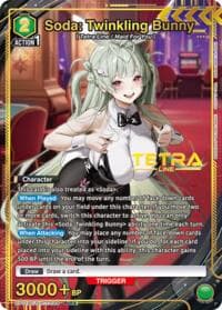 Soda: Twinkling Bunny (PcR*) - UP01BT: GODDESS OF VICTORY: NIKKE Precious Booster - Union Arena card