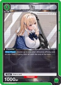 Tia - UP01BT: GODDESS OF VICTORY: NIKKE Precious Booster - Union Arena card