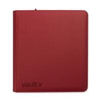Vault X Zip Binder Exo-Tec - Metallic Red 12 Pocket - Vault X Card Binders - Storage Albums card
