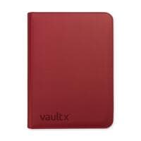 Vault X Zip Binder Exo-Tec - Metallic Red 9 Pocket - Vault X Card Binders - Storage Albums card