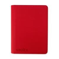 Vault X Zip Binder XXL Exo-Tec - Red 16 Pocket - Vault X Card Binders - Storage Albums card