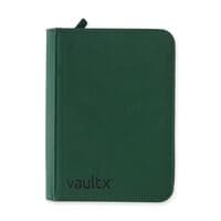 Vault X Zip Binder Exo-Tec - Green 4 Pocket - Vault X Card Binders - Storage Albums card