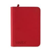 Vault X Zip Binder Exo-Tec - Red 4 Pocket - Vault X Card Binders - Storage Albums card